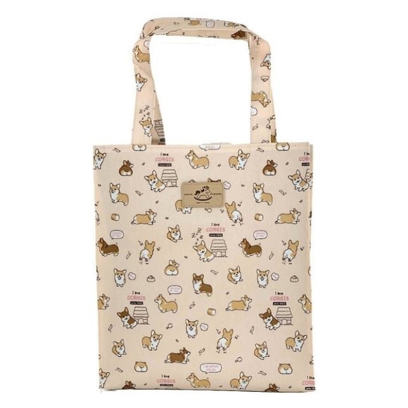 Uma Hana Handbags - Waterproof Corgi Large Tote Shoulder Bag Travel Purse
